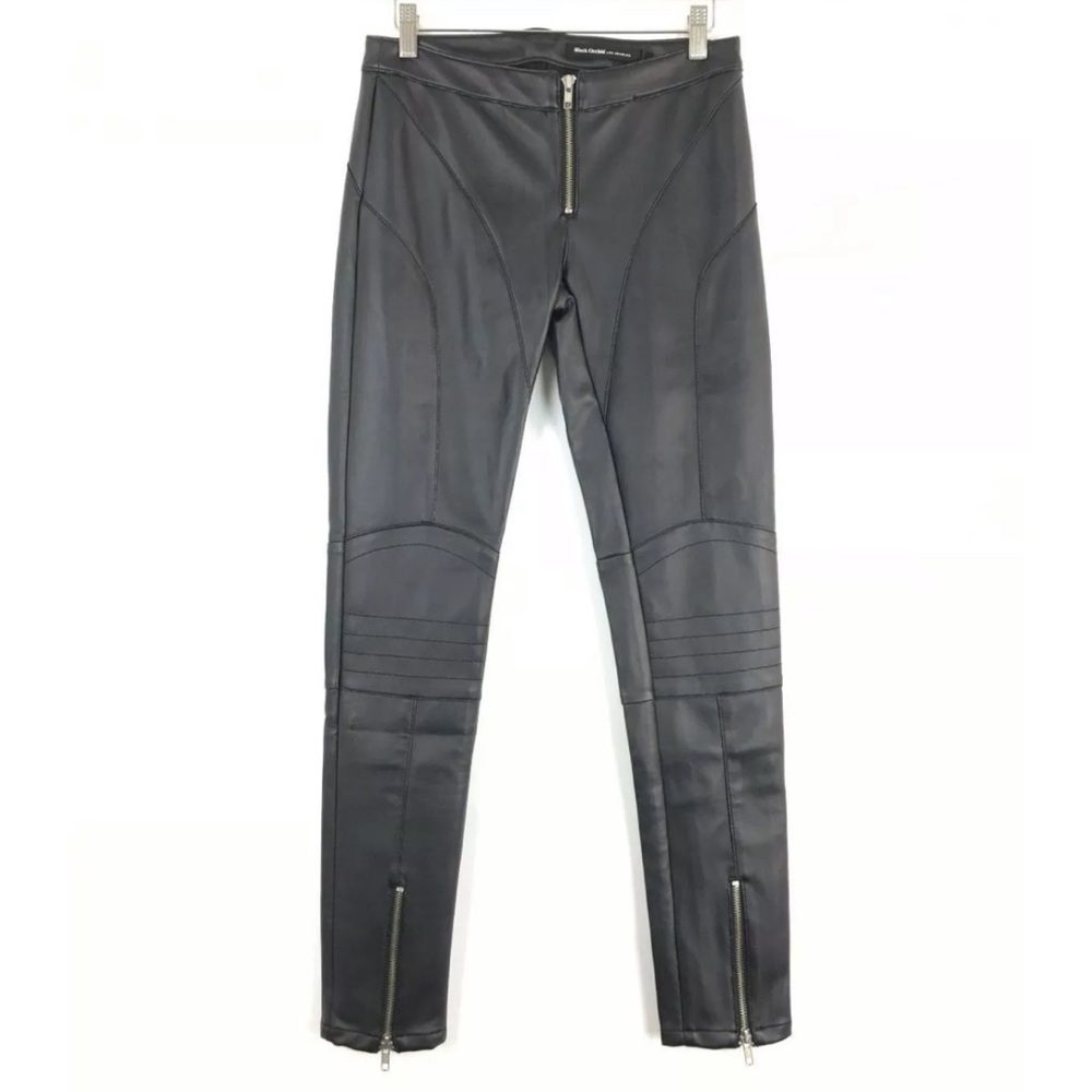 Revolve | Black Orchid | Black Moto Biker Pants 27 - Picture 1 of 4